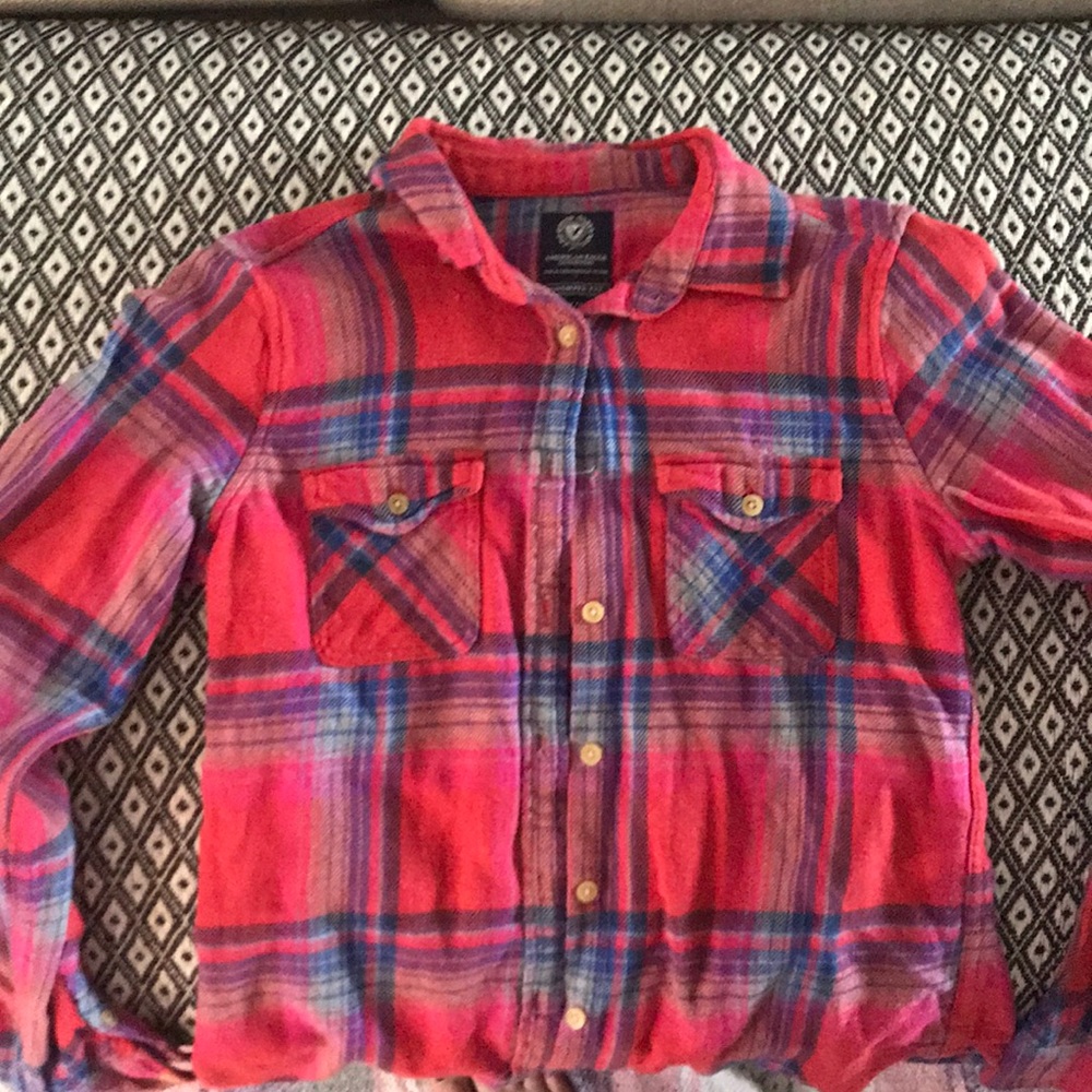 American Eagle button up